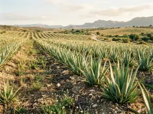 Roślina Aloe Vera z mięsistymi zielonymi liśćmi